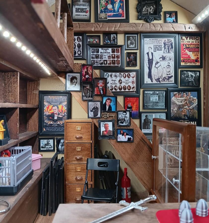 A 1:12 scale dollhouse miniature magic shop.